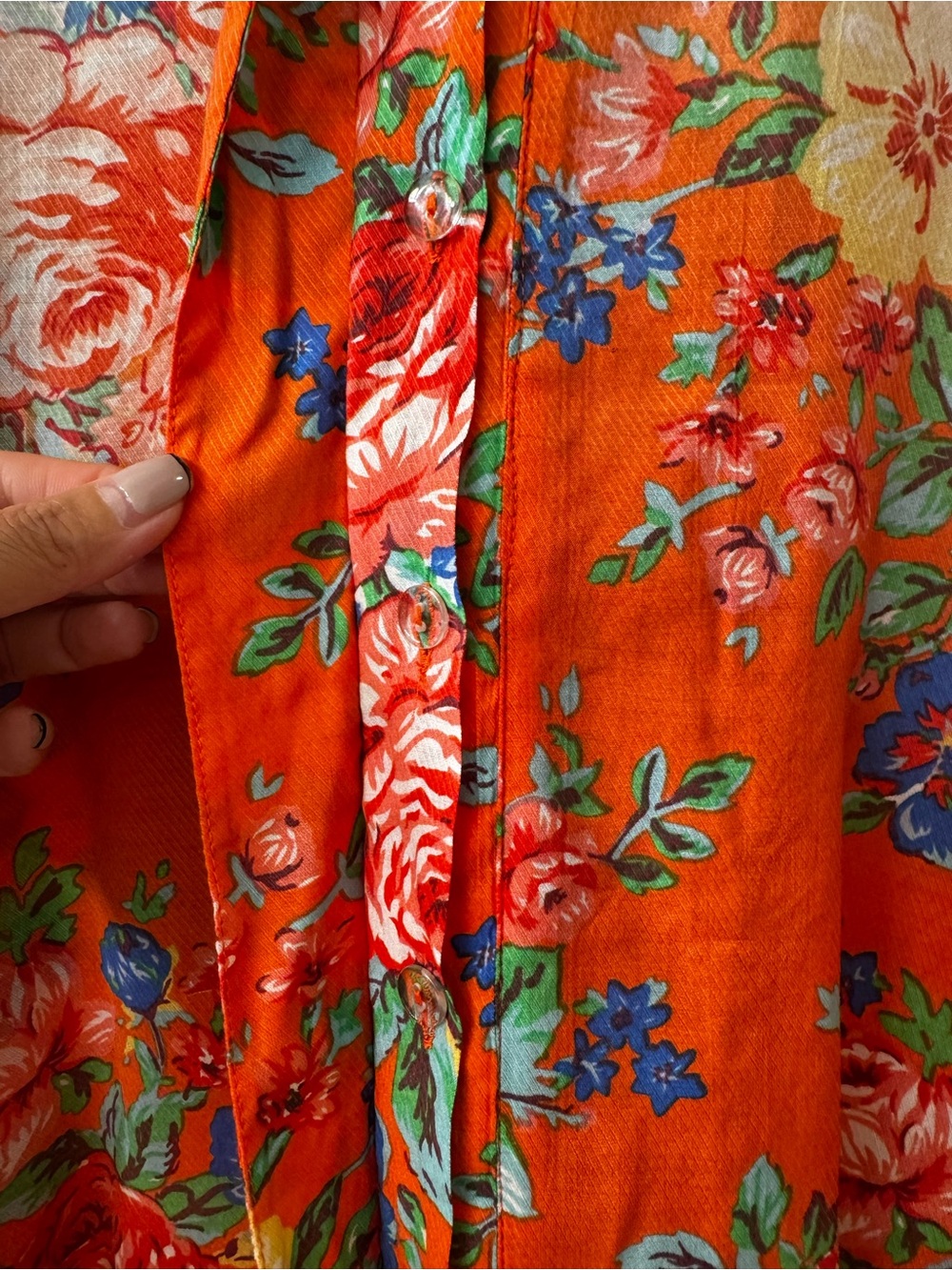 NWT Aratta Silent Journey Girls Are Young Shirt Floral Embroidered Sleeve XL - Picture 8 of 12